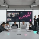 UK agency team reviewing TikTok Shop performance with specialist partner improving growth and sales strategy.