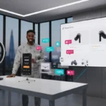 TikTok Shop studio in London showing product page optimisation with £ pricing, reviews and rising conversion metrics