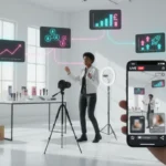 UK TikTok Shop studio showing live selling, product listings and sales analytics.