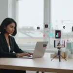 UK small business planning a TikTok Shop strategy with products, creator content and sales analytics.