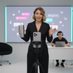 UK TikTok Shop live selling studio with host engaging audience in real time, showcasing interactive ecommerce experience