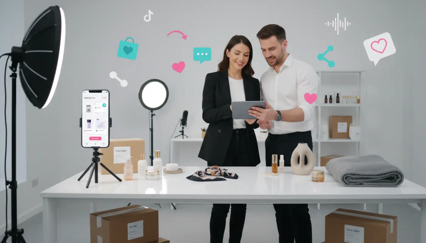UK ecommerce team planning TikTok Shop sales growth with agency support.