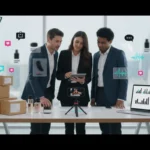 UK TikTok Shop seller reviewing shoppable content, product listings and revenue analytics.