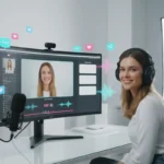UK TikTok creator setting up TikTok Live Studio on a Windows desktop for a live stream.